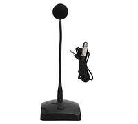 CHEOTIME Desktop Gooseneck Wired Microphone,with 5m XLR Cable Adjustable High Sensitivity Microphone for Meetings Games Voice and Karaoke