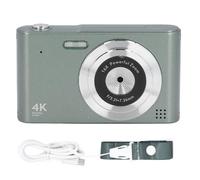 CHEOTIME Digital Camera, HD Digital Camera Vintage 4K 2.4in 48MP 16X Zoom Non Shake for Photography Video Recording Travel (Green)
