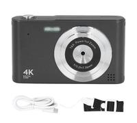CHEOTIME Digital Camera, HD Digital Camera Vintage 4K 2.4in 48MP 16X Zoom Non Shake for Photography Video Recording Travel (Black)