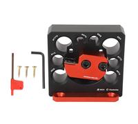 Cheotime Dowel Maker Jig, Jig Dowel regolabile con strumento di inserti in carburo per trapano elettrico, kit di maschere per la lavorazione del legno a bordo rotondo