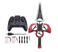 CHEOTIME Flying Sword RC Aereo Sicurezza Schiuma EVA Risposta precisa Controllo della stabilità con luce LED One Key Decollo Atterraggio Compleanno Regali di Natale Nero Oro (Rossa)