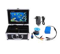 CHEOTIME Fotocamera da Pesca Subacquea, Fish Finder con Schermo da 7 Pollici con Obiettivo Grandangolare da 195° da 5 MP, Cavo da 30 Metri e 8 Luci a LED per la Pesca sul Ghiaccio