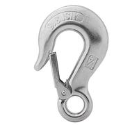 CHEOTIME Gancio a Forcella, Gancio a Catena in Acciaio Inossidabile con Chiusura di Sicurezza Accessorio per Kayak Leggero per Barca a Remi per Cavi di Sollevamento e Uso Marino (1/4″)