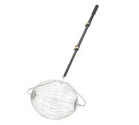 CHEOTIME Garden Nut Gatherer, Nut Gatherer Roller with Durable Cage and Ergonomic Handle Stainless Steel 4.3FT Telescopic Tennis Balls Picker Upper Roller Collector Tool for Pecans