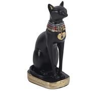 CHEOTIME Gatto da Collezione di Statuette Egiziane Bastet, Scultura da Collezione in Resina della Statua della Dea del Gatto Egiziano Per La Decorazione del Desktop di Casa(S)