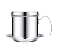 Cheotime in acciaio inossidabile Filtro caffè Filtro, Vietnam Drip Pot Phot Manuale Compact Manual Maker Portable One Cup Brewer per l'uso di viaggi per ufficio Home Office (Argento)