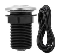 CHEOTIME Interruttore Aria Smaltimento Rifiuti, 32mm Kit Interruttore dell'Aria Pulsante Autobloccante Automatico Kit Tubo Aria Pneumatico per Smaltimento Rifiuti