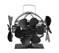 CHEOTIME la per stufa alimentare a calore Fandata a legna Furia 3 testa a 18 lama la di circolazione dell'aria con copertura mini camino ventilatore per comfort
