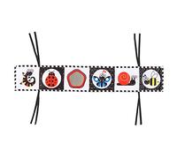 CHEOTIME Libro di Stoffa per Bambini, Giocattoli Neonati in Bianco e Nero ad Alto Contrasto 0-3 Mesi, Soft Baby Book, stimolazione visiva Giocattoli sensoriali educativi sensoriali (Trasporto)