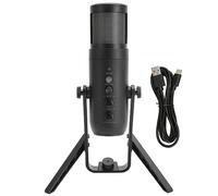CHEOTIME Microfono a condensatore cardioide USB Riduzione del rumore 50HZ - 16KHZ Jack da 3,5 mm LED Promemoria muto per registrazione audio di qualità da studio direttamente su