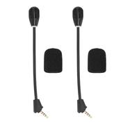 CHEOTIME Microfono sostitutivo 2pcs per cuffia wireless Cloud II, microfono di cancellazione del rumore da 3,5 mm con copertura in schiuma, accessori per cuffie