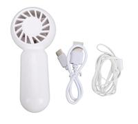 CHEOTIME Mini Handheld Fan, 4 Speed Portable Neck USB Rechargeable Personal Fan Unconspicuous Blade Wearable Cooling Makeup Pocket Fans for Home Outdoor Travel (White)
