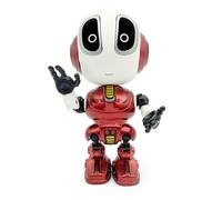 CHEOTIME Mini robot parlante, giocattoli robot ricaricabili Mini robot parlante con occhi LED Funzione di conversazione registrata Controllo tattile intelligente in lega Robot di ricarica