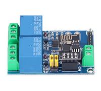 CHEOTIME Modulo relè Bluetooth a 2 canali, relè WiFi a doppio canale Modulo relè WiFi APP per telefono Interruttore remoto per IOT Smart Home 12V ESP8266