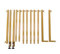 CHEOTIME Over The Table Rod Stand with Clamps, Adjustable Iron Table Arch Decorative Table Frame Metal Table Balloon Arch Stand for Wedding Party Celebration