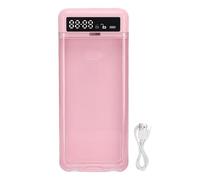 CHEOTIME Phone Lock Box with Timer, Self Control Timer Lock Box with Transparent Cover and 300mAh Battery, Portable Mobile Phone Jail for Focus (Pinkish)