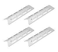 CHEOTIME Piastra di Calore 4pcs, Piastra di Calore in Acciaio Inossidabile Regolabile Universale, Tenda di Calore, Barra dei saporizzati, Copertura del bruciatore, domatore di