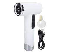 CHEOTIME Pocket Hair Dryer, USB Rechargeable Hair Dryer 15600mah High Speed Motor Compact Hair Blow Dryer Low Noise for Outdoor Camping Dormitory (White)