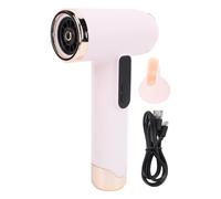 CHEOTIME Pocket Hair Dryer, USB Rechargeable Hair Dryer 15600mah High Speed Motor Compact Hair Blow Dryer Low Noise for Outdoor Camping Dormitory (Pink)
