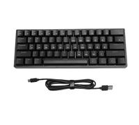 CHEOTIME Portable 60% Wired Mechanical Gaming Keyboard, RGB Backlit 61 Key Ultra-Compact Keyboard with Blue Switch for for OS X PC Laptop for Gaming, Business Office