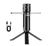 CHEOTIME Rechargeable Small LED Flashlight, Camping Flashlight 5500 MAh, Fast Charging Digital Display with Side Light and Bracket, 5 Modes