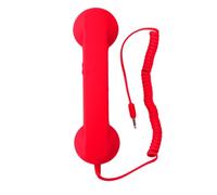 CHEOTIME Ricevitore retrò per telefoni cellulari, Ricevitore telefonico cablato multifunzionale Ricevitore telefonico vintage Plug & Play Ricevitore per linea fissa per riunioni e (Rossa)