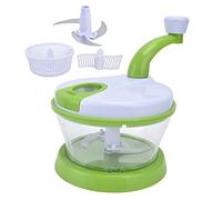 CHEOTIME Robot da cucina manuale per tritare le verdure, tritatutto portatile in ABS con cestello di drenaggio, mini affettatrice per tritare cipolle, verdure, frutta ecc.