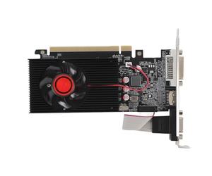 CHEOTIME Scheda grafica GT610, scheda di computer grafica da 2 GB a 64 bit stabile Performance PCI Express Slot, interfaccia DVI VGA HD per giochi, multimedia, business