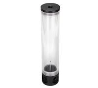CHEOTIME Serbatoio di Raffreddamento ad Acqua, 240 mm*50 mm Serbatoio 'Acqua per Computer a Tubo Acrilico G1/4 Pollici Kit di Raffreddamento a pc con Filo con Staffa per Build di