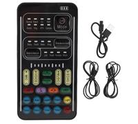 CHEOTIME Set cambia voce, Disguiser vocale multifunzionale portatile portatile in ABS con 8 effetti sonori Mini scheda audio per computer cellulare