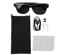 CHEOTIME Smart Glasses, Bluetooth Audio Eyewear Voice Control 8MP Camera 1080p Video IP67 Water Proof AI Translation Glasses for Travel Business Learning (Sunglasses)
