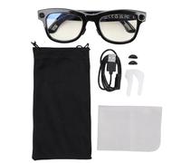CHEOTIME Smart Glasses, Bluetooth Audio Eyewear Voice Control 8MP Camera 1080p Video IP67 Water Proof AI Translation Glasses for Travel Business Learning (Anti Blue Light)