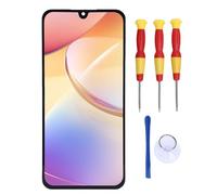 CHEOTIME Sostituzione dello Schermo 6 4G, Gruppo Touch Screen per Il Display a LED Organico da 6,6 Pollici con Supporto per Impronte digitali del Telaio per 65 Kit di Strumenti