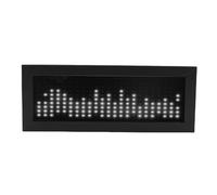 CHEOTIME Spettro musicale Luce ritmica, Visualizzatore audio a LED regolabile Display Pickup microfono a doppia modalità e ingresso cablato per appassionati di HiFi in studio per (Bianco puro)