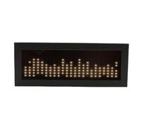 CHEOTIME Spettro musicale Luce ritmica, Visualizzatore audio a LED regolabile Display Pickup microfono a doppia modalità e ingresso cablato per appassionati di HiFi in studio per (Bianco caldo)