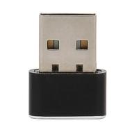 CHEOTIME Sposta mouse USB, piccolo mouse oscillante non rilevabile con modalità separata Pulsanti On Off Supporta 3 tracce Plug and Play Mantiene il PC portatile sveglio Dispositiv (Nera)