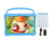 CHEOTIME Tablet 10,1 pollici, tablet di apprendimento educativo WiFi Bluetooth con custodia protettiva a doppia fotocamera Android 13 Android da 64 GB (Plug)