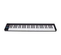 CHEOTIME Tastiera per pianoforte a 61 tasti, Pianoforte digitale elettronico portatile ricaricabile pieghevole con display LCD, Pedale di sostegno Bluetooth per principianti