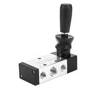 CHEOTIME Valvola pneumatica, 1/4 pollice NPT 5 vie 2 posizioni Valvola a leva manuale pneumatica Elettrovalvola pneumatica Controllo manuale Push Pull per automazione industriale (4H210-08)