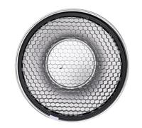 CHEOTTIME 7 "Riflettore Standard Diffusore Lampada Paralume Dish, Argento 60 ° Griglia a Nido D'ape Alta Riflettività Portatile Accessori Fotografia per Studio Strobe