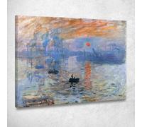 CheQuadro! Alba 1872 Claude Monet, mnt220 quadro stampato su tela, fine art, assemblato pronto da appendere 40x32 cm