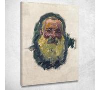CheQuadro! Autoritratto 1917 Claude Monet, mnt59 quadro stampato su tela, fine art, assemblato pronto da appendere 40x30 cm