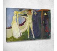 CheQuadro! Donna. Sfinge Edvard Munch, em405 quadro stampato su tela, Fine Art assemblato pronto da appendere 40x30 cm