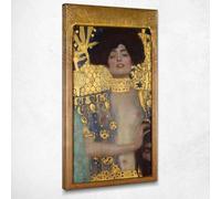 CheQuadro! Giuditta I 1901 Gustav Klimt, kg25 quadro stampato su tela, fine art, assemblato pronto da appendere 40x20 cm