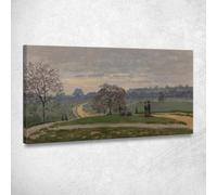 CheQuadro! Hyde Park, Londra Claude Monet, mnt250 quadro stampato su tela, fine art, assemblato pronto da appendere 60x30 cm