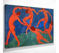 CheQuadro! La danza Dance Henri Matisse-dance, quadro grande stampa su tela di alta qualità, fine art, intelaiato pronto da appendere bsa21-130x90 cm