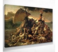 CheQuadro! La zattera della Medusa Theodore Gericault, quadro grande stampa su tela di alta qualità, fine art, intelaiato pronto da appendere bsa25-130x90 cm