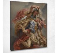 CheQuadro! Minerva Supera L'Ignoranza Peter Paul Rubens, ppr115 quadro stampato su tela, fine art, assemblato pronto da appendere 50x40 cm