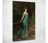 CheQuadro! Ritratto di Millicent Leveson-Gower, Duchessa di Sutherland John Singer Sargent, jss236 Quadro Stampato su Tela, 140x70 cm
