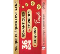 CHEQUIER LOVE 3-en-1 - CARNET DE BONS SPECIAL COUPLE, 36 Coupons Romantiques, Coquins et Torrides + 6 bons vierge, Idée Cadeau pour Amoureux | ... Noël Mariage Couple Homme Femme EVJF EVG